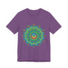 Psychedelic Mandala Tee - Vibrant Flower Design Alt Text 33