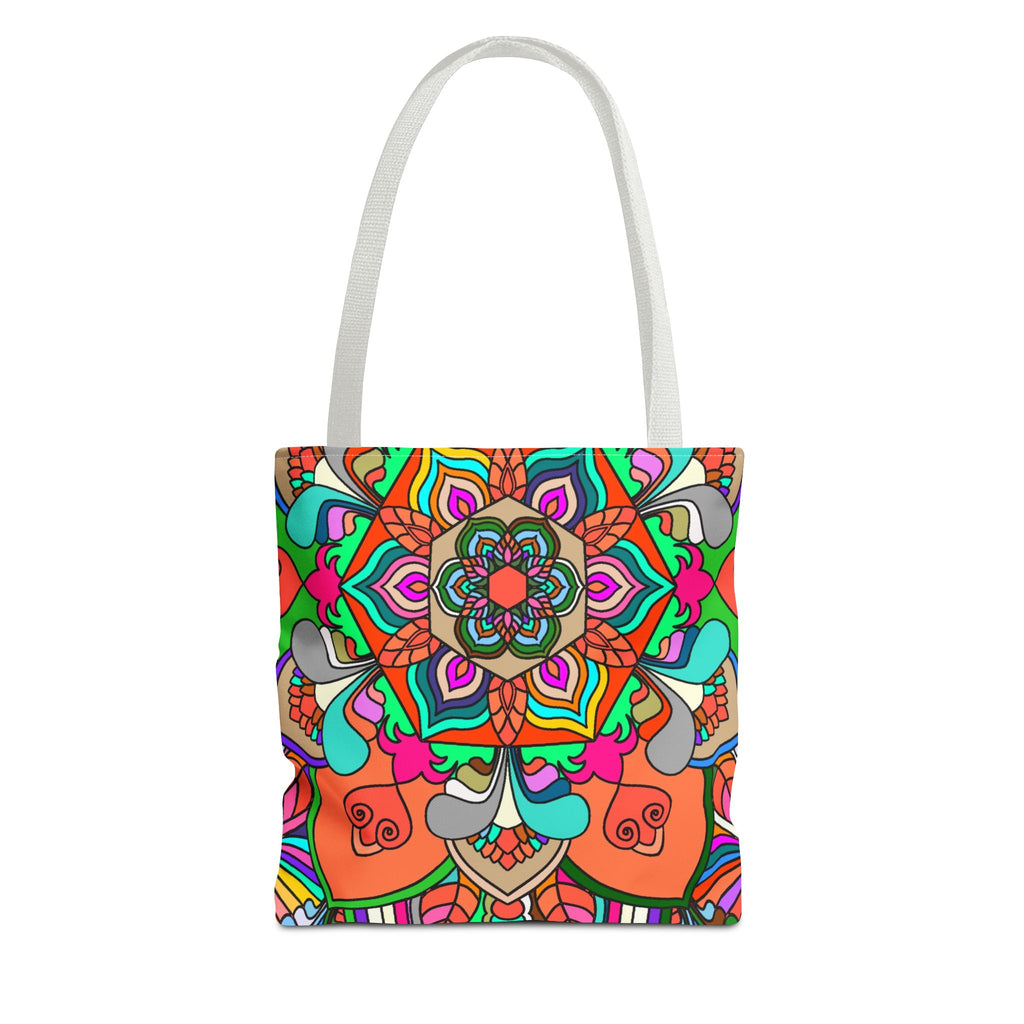 Colorful Mandala Tote Bag — Vibrant Boho All-Over Print Beach & Market Tote