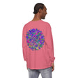 Colorful and intricate mandala design on a long sleeve t-shirt