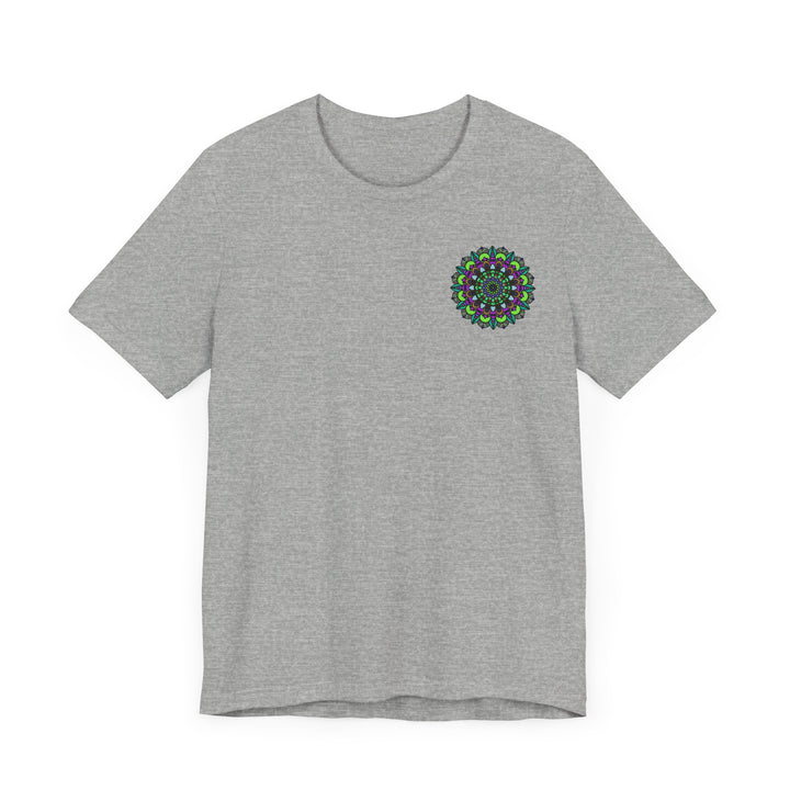 Harmonious and peaceful mandala graphic tee for yoga and meditation