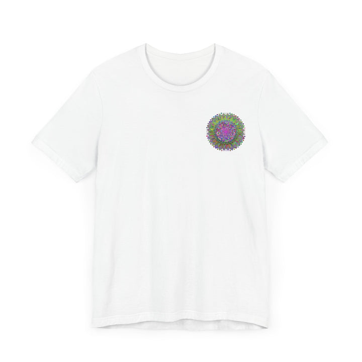 Beautiful mandala t-shirt promoting inner peace and tranquility