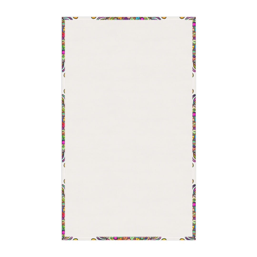 Intricate Mandala Design Cotton Tea Towels for Lively Kitchens