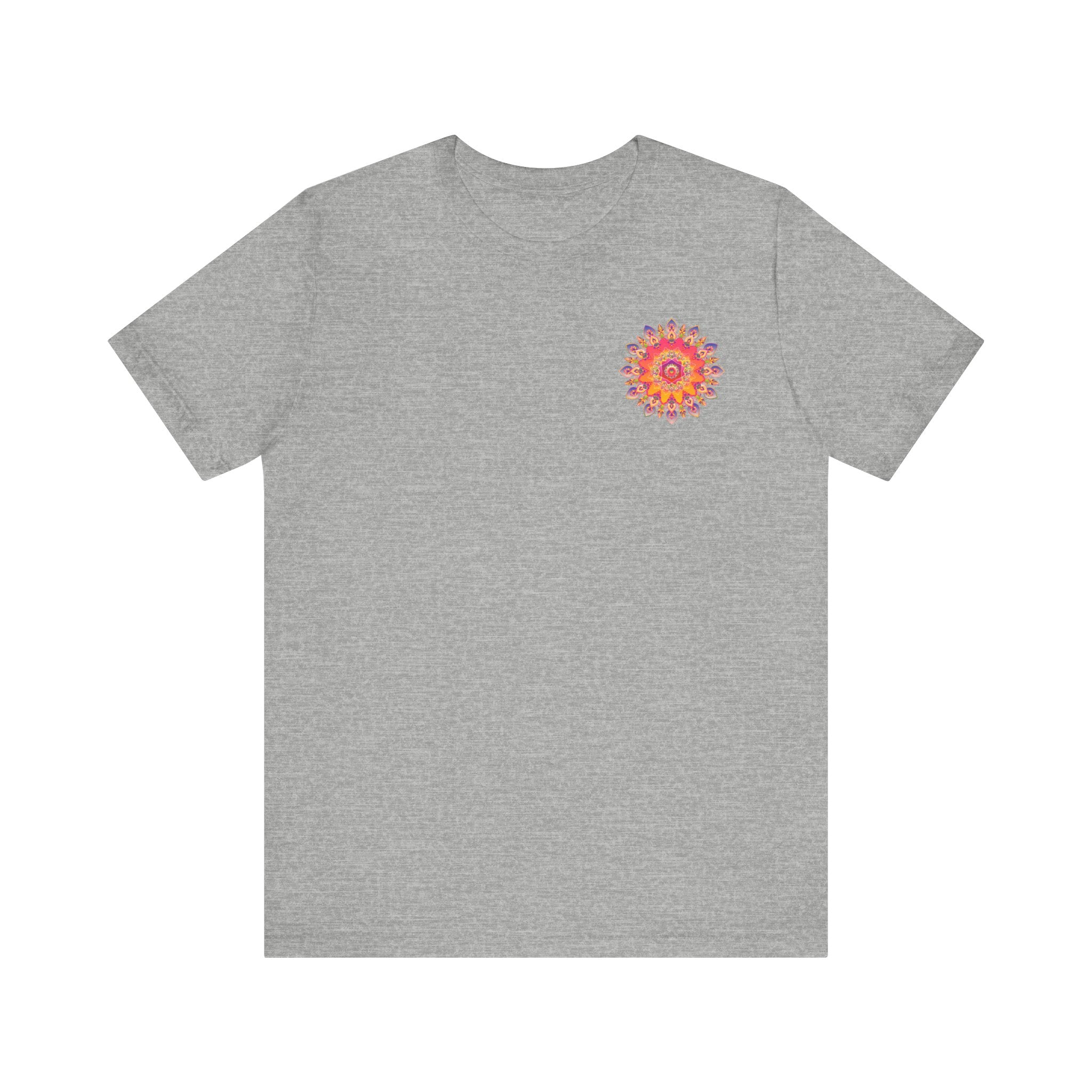 Vibrant Mandala Tee featuring intricate design representing Spiritual Peace & Harmony, perfect for yoga and meditation practices