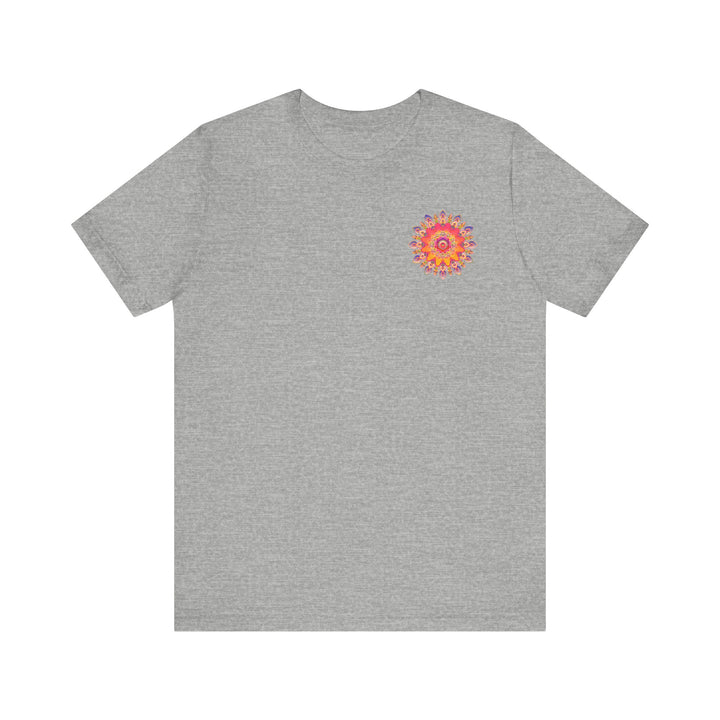 Vibrant Mandala Tee featuring intricate design representing Spiritual Peace & Harmony, perfect for yoga and meditation practices