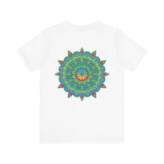 Beautiful mandala tee with intricate design symbolizing spiritual peace and harmony