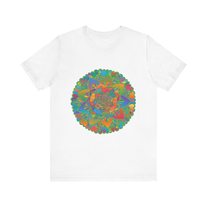 Vibrant Mandala Tee featuring a beautiful design symbolizing peace, tranquility, and harmony