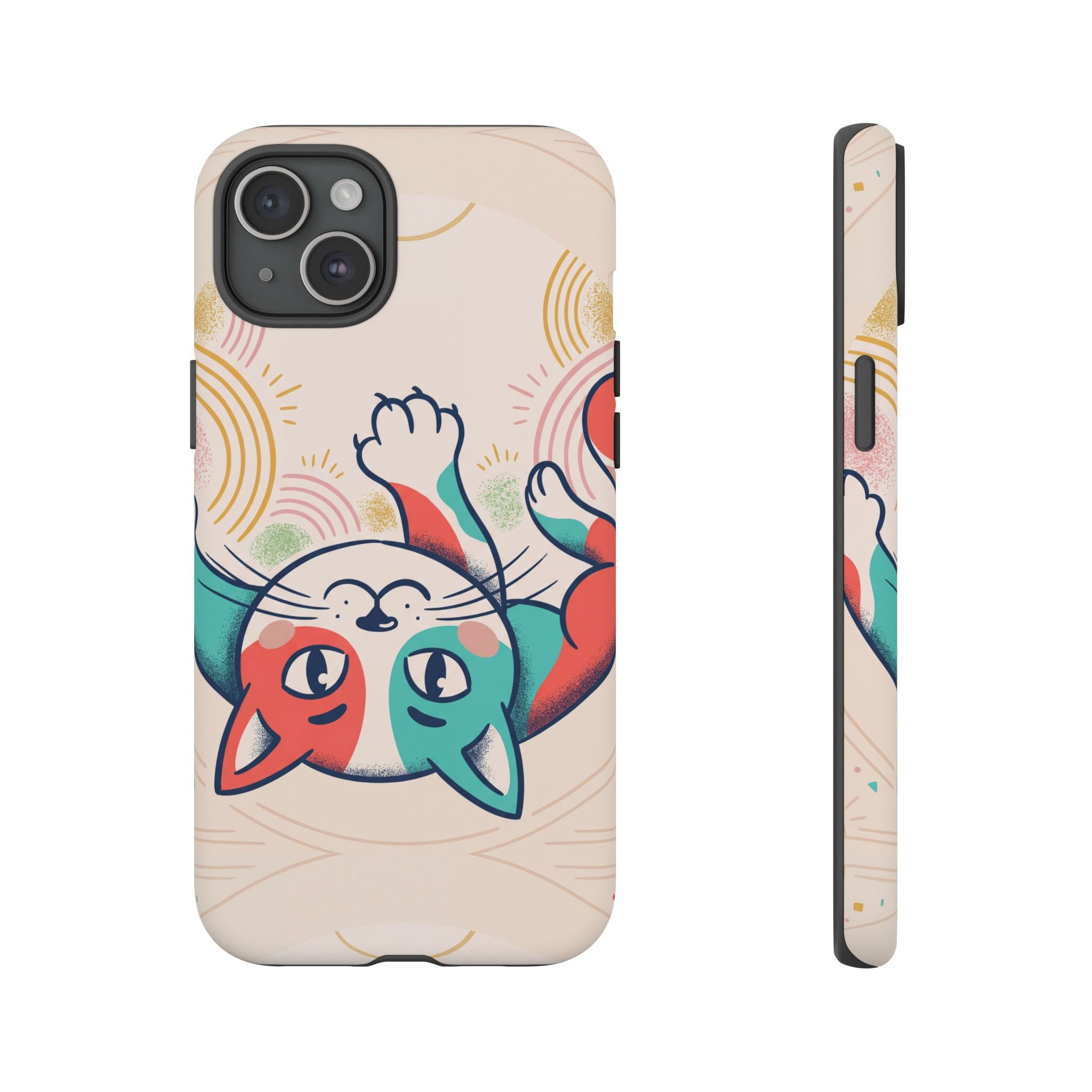 Phone Case — Cute Retro Calico Cat Protective Cover