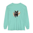 Black Cat Watercolor Sprint Unisex T-Shirt featuring a vibrant watercolor design of a black cat sprinting across the front, perfect for cat lovers and fans of unique, artistic apparel