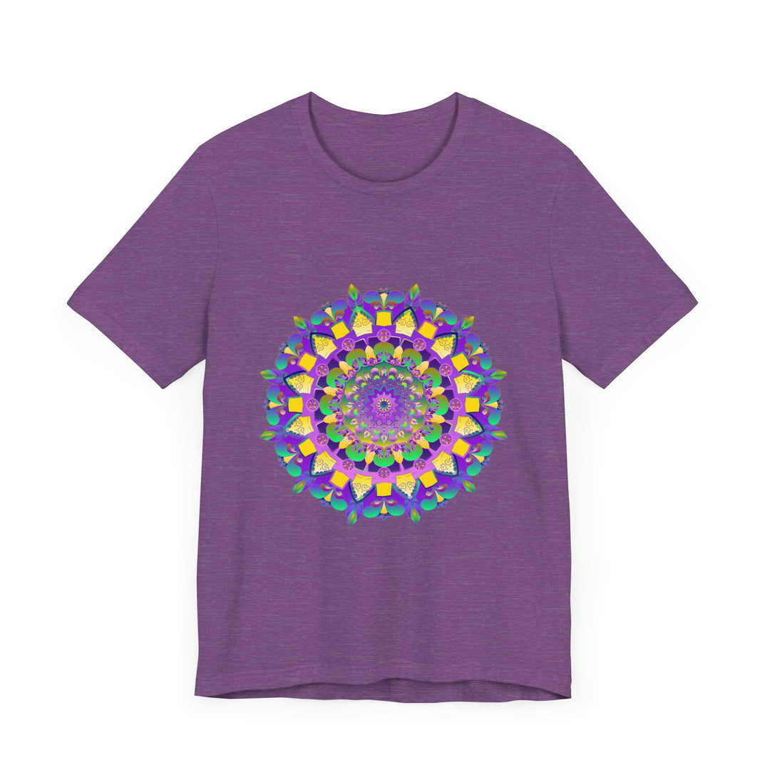 Vibrant Mandala Tee featuring a beautiful intricate design symbolizing peace, harmony, and tranquility, perfect for a peaceful and stylish look