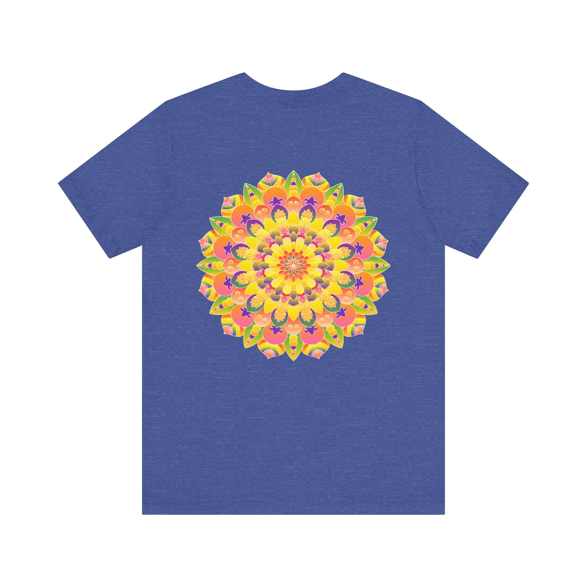 Vibrant Mandala Tee featuring intricate design promoting Peace & Harmony