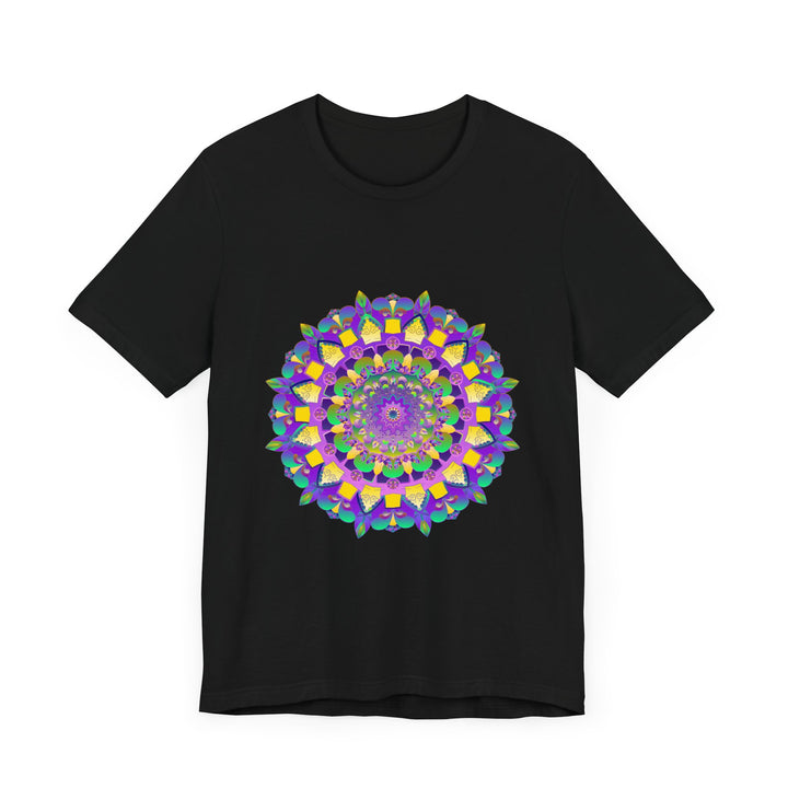 Vibrant Mandala Tee in soothing colors promoting peace and harmony