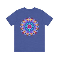 Beautiful mandala design t-shirt promoting peace and harmony through spiritual art
