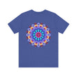 Beautiful mandala design t-shirt promoting peace and harmony through spiritual art