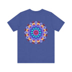 Beautiful mandala design t-shirt promoting peace and harmony through spiritual art