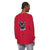 Black Cat Watercolor Unisex T-Shirt featuring a colorful watercolor painting of a sleek and mysterious black cat against a vibrant background, perfect for animal lovers and art enthusiasts alike