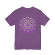 Elegant mandala tee promoting peace and balance for mindfulness