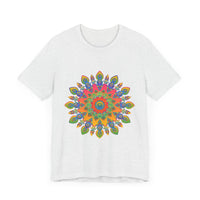 Vibrant Mandala Tee featuring an intricate and colorful design perfect for adding a pop of style to your wardrobe