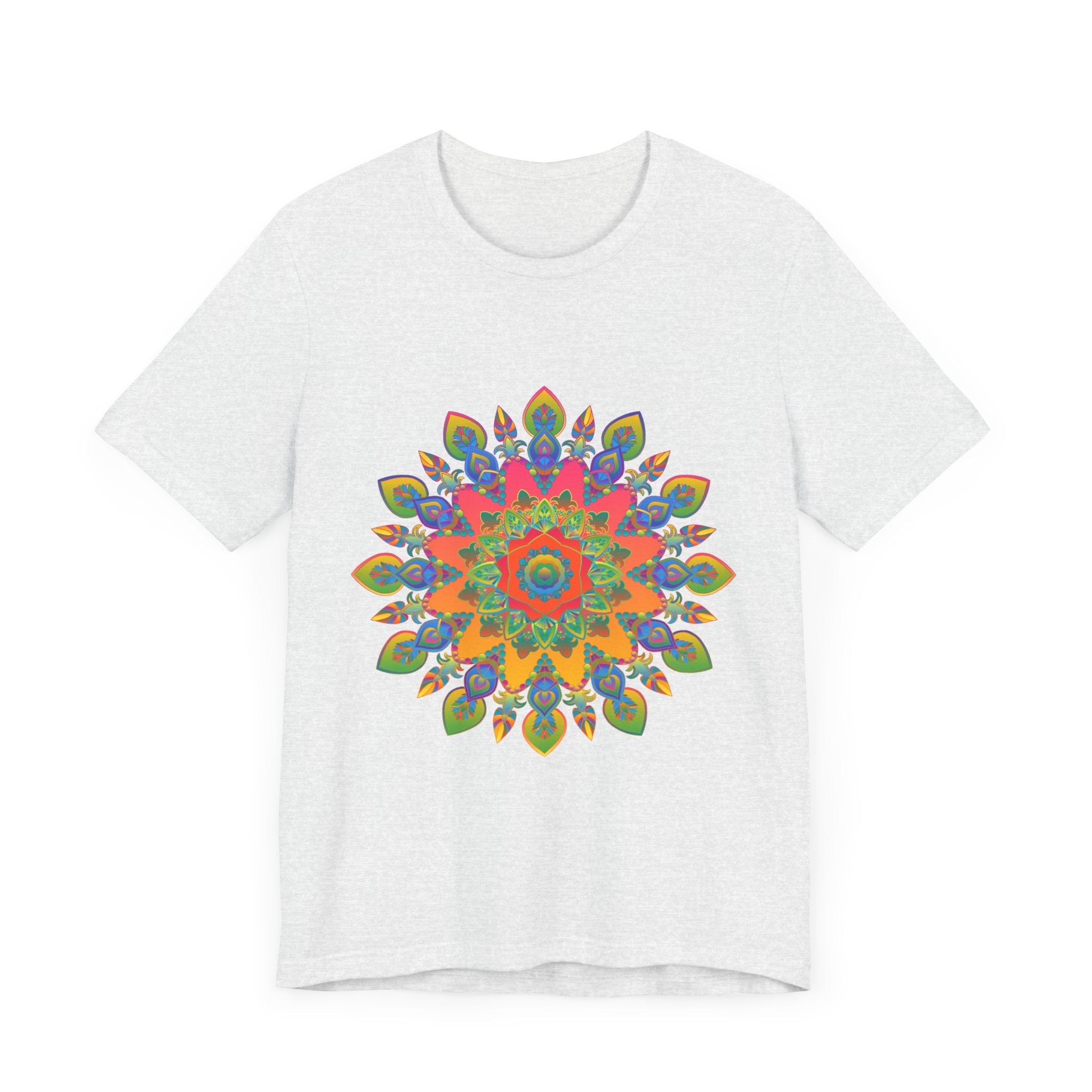 Vibrant Mandala Tee featuring an intricate and colorful design perfect for adding a pop of style to your wardrobe