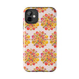Phone Case - Hand-Drawn Mandala Art - Light Pink Long Description 32