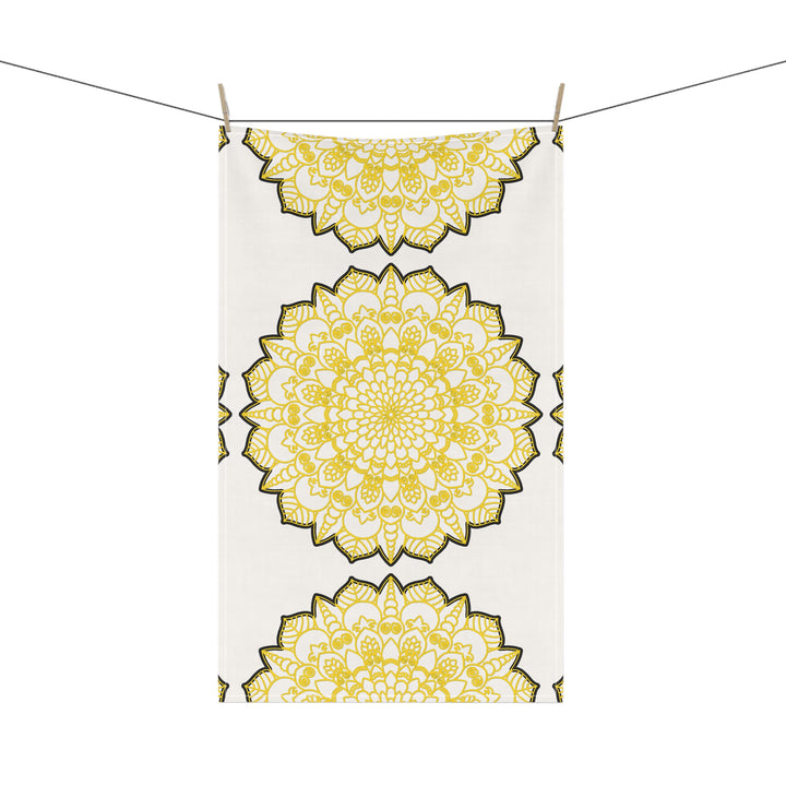 Sunny Floral Cotton Tea Towels for Bright Kitchen Aesthetics