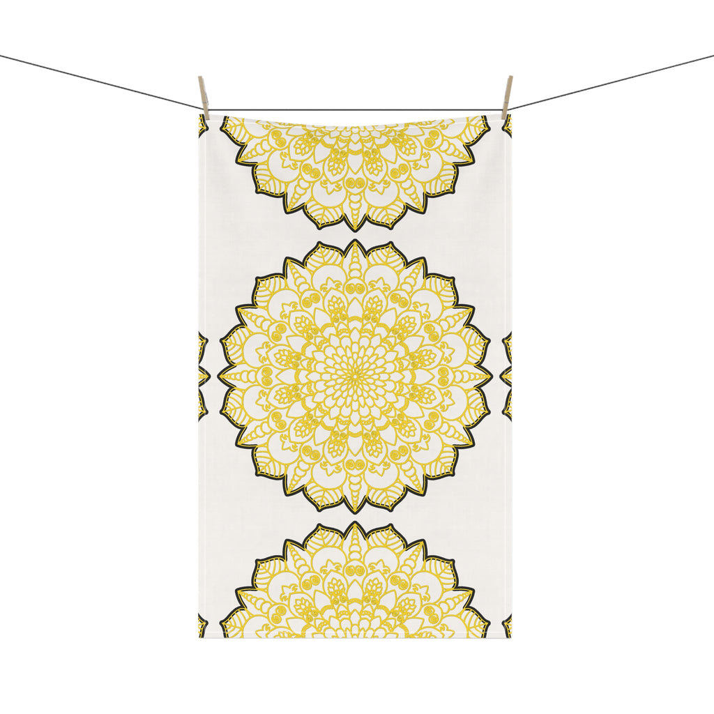 Sunny Floral Cotton Tea Towels for Bright Kitchen Aesthetics