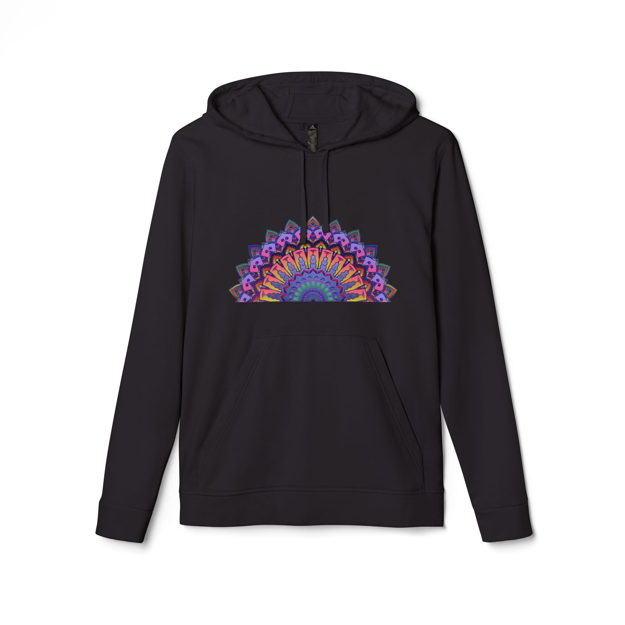 Blululi Custom Mandala Fleece Hoodie in vibrant colors and intricate design