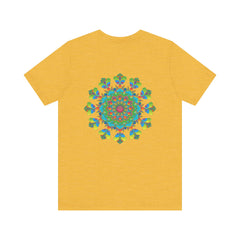 Colorful and intricate psychedelic mandala t-shirt with spiritual vibes design