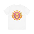 Peaceful and harmonious mandala t-shirt in vibrant colors