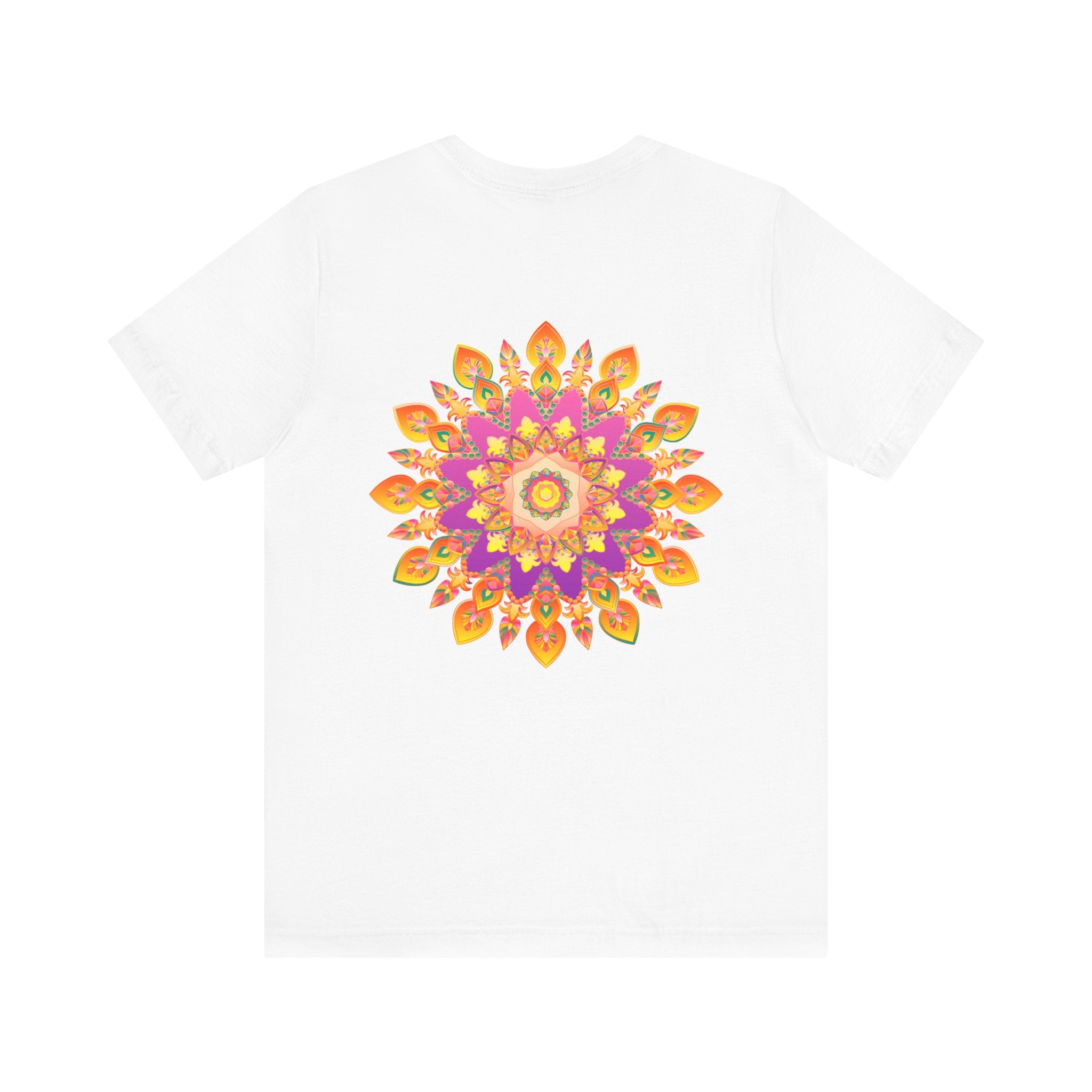 Peaceful and harmonious mandala t-shirt in vibrant colors