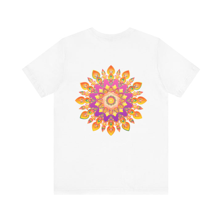 Peaceful and harmonious mandala t-shirt in vibrant colors