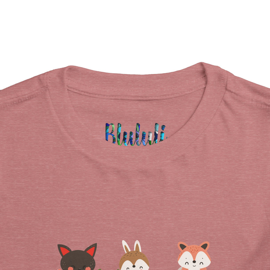 Animal Love Toddler Tee, Cute Cartoon Animals T-Shirt for Kids