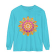Colorful and intricate mandala design unisex long sleeve t-shirt for all