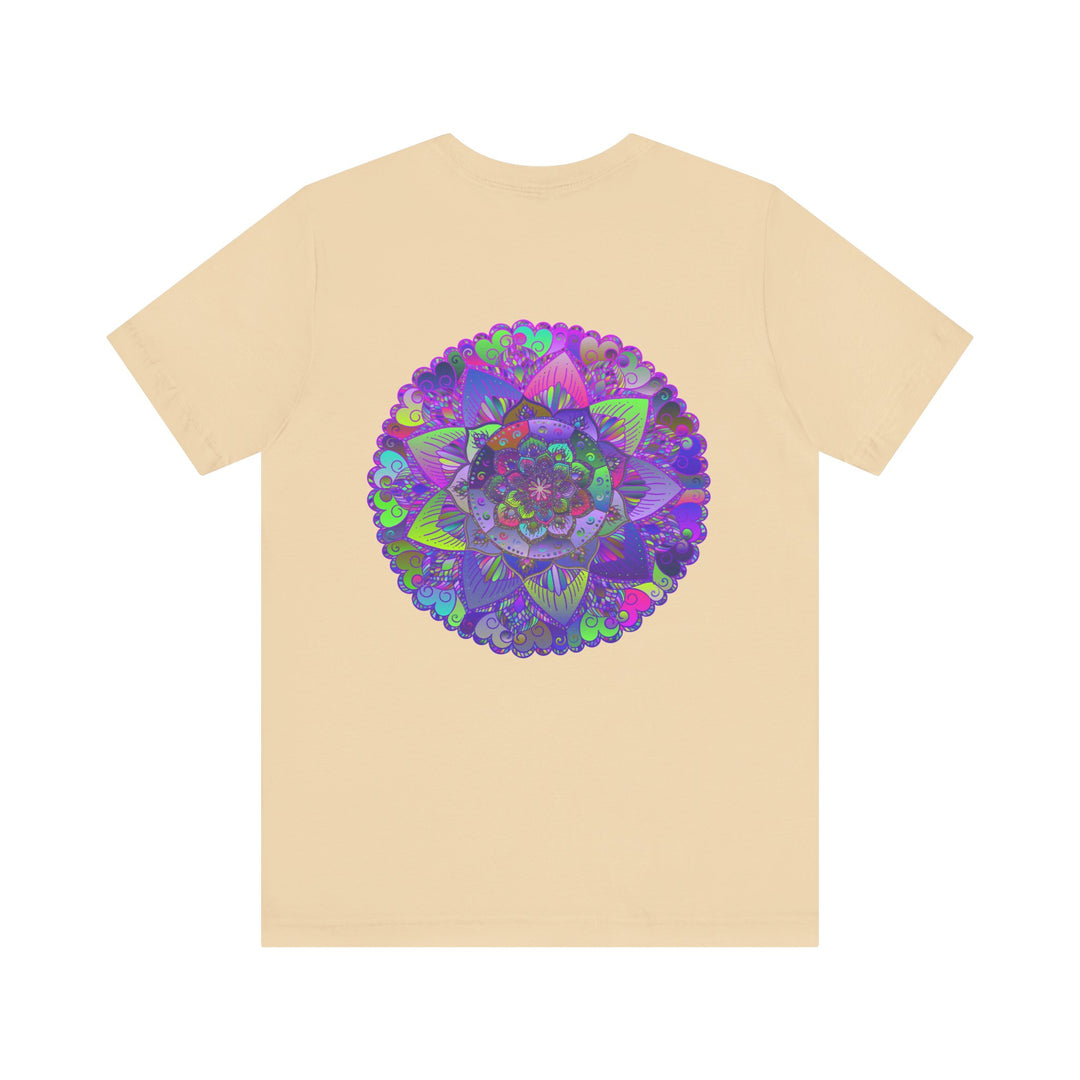 Vibrant Mandala Tee featuring intricate spiritual design for peace and harmony