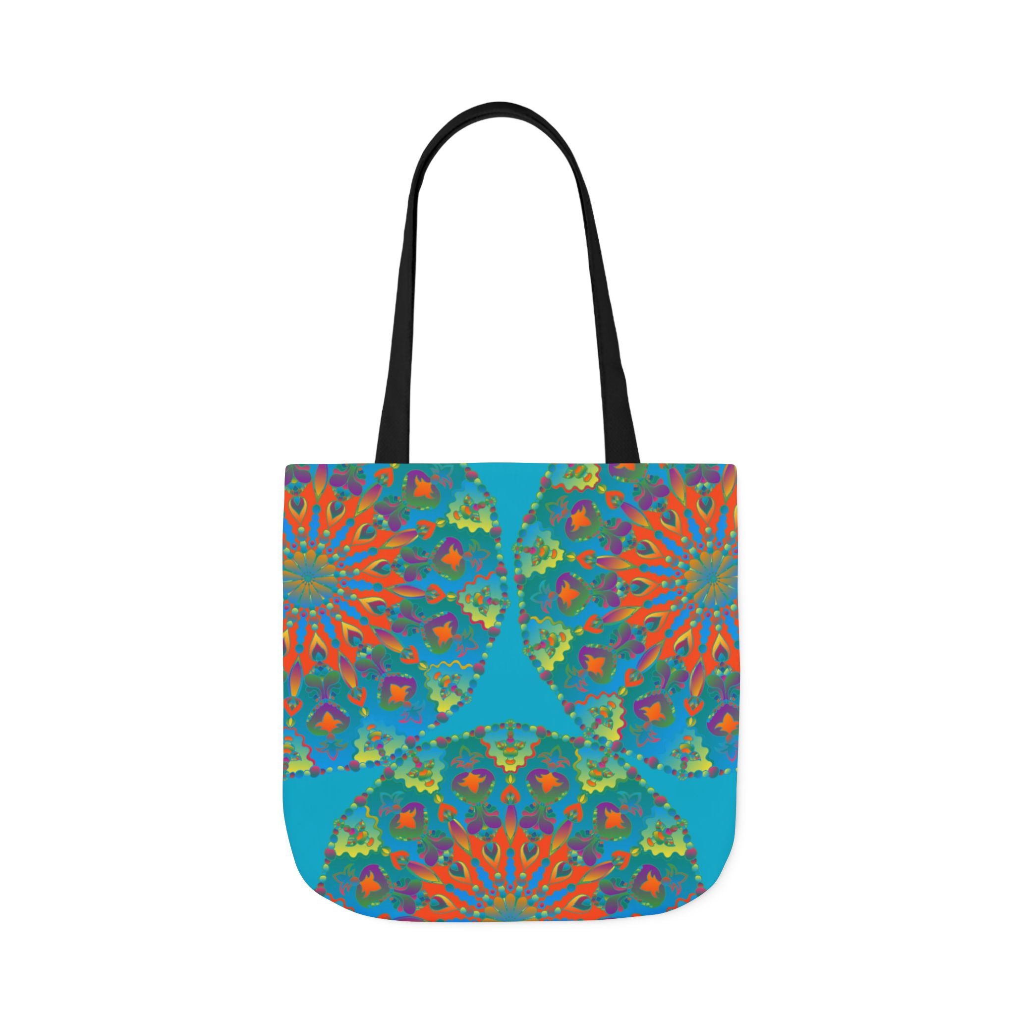 Canvas Tote Bag in Bright Tropical Colors for Summer Fun