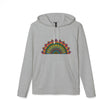 Hooded sweatshirt with a beautiful rainbow-colored mandala pattern