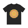 Vibrant Mandala Tee featuring a colorful spiritual art design with intricate patterns and bold hues, perfect for embracing your inner creativity and connection to the universe