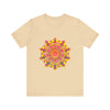 Colorful and intricate Vibrant Mandala Tee featuring spiritual art designs