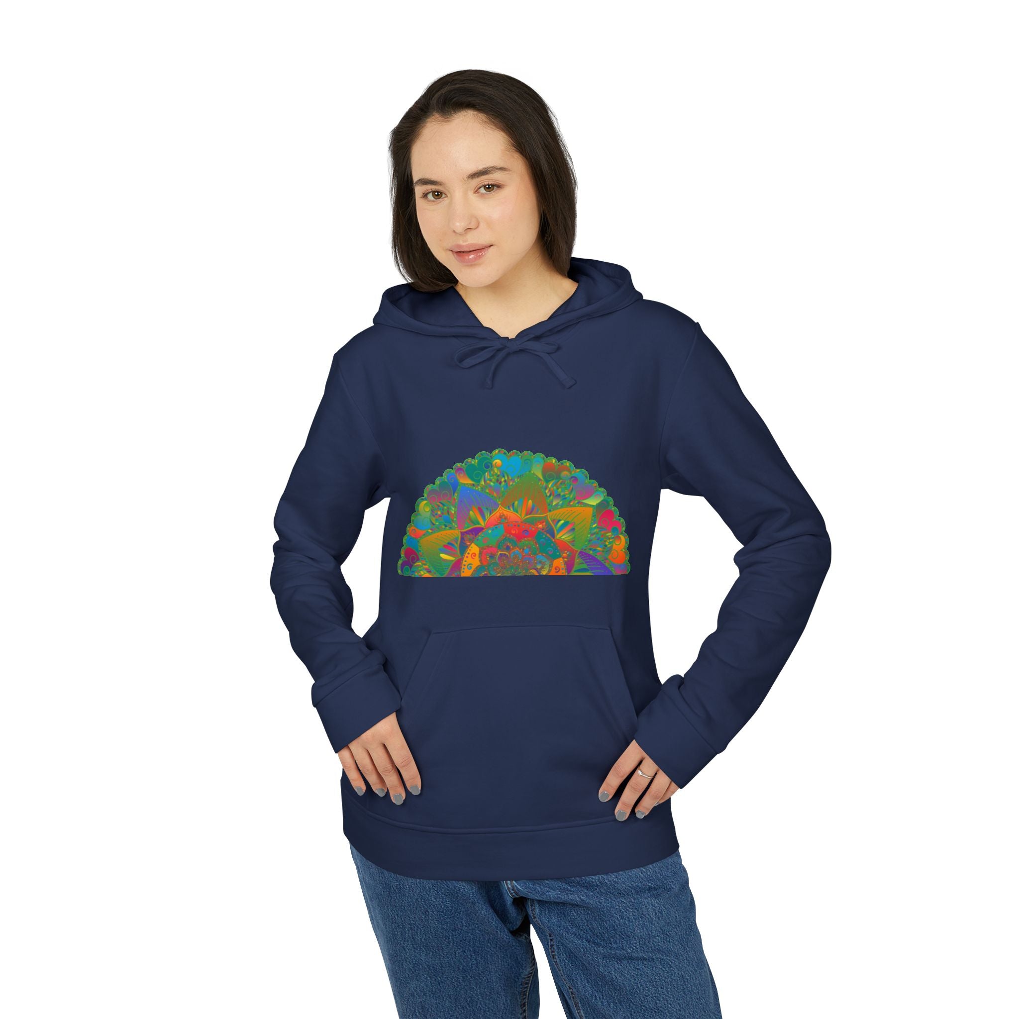 Blululi Custom Adidas Mandala Hoodie with custom artwork