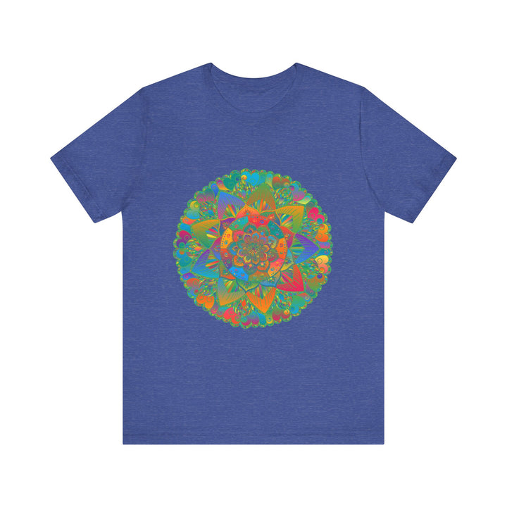 Vibrant Mandala Tee featuring intricate design for peace and tranquility