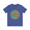 Vibrant Mandala Tee featuring intricate design for peace and tranquility