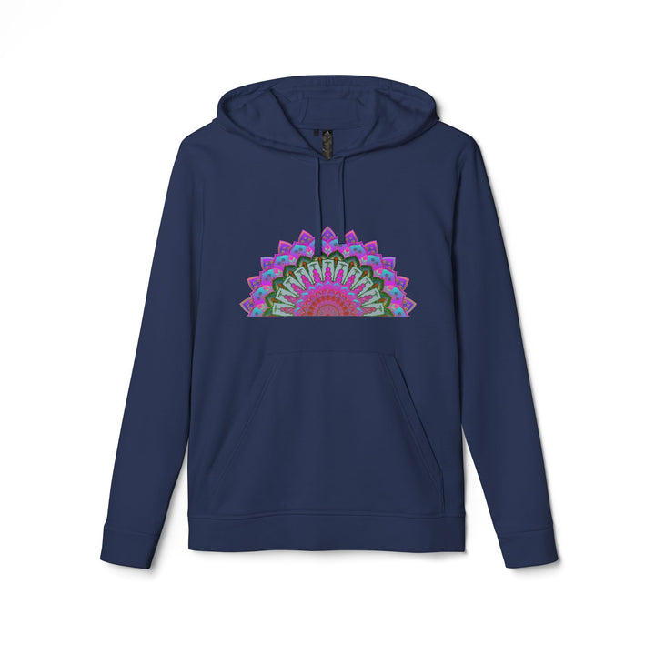 Blululi Adidas Mandala Fleece Hoodie, a cozy and stylish sweatshirt with a vibrant mandala design, perfect for staying warm and fashionable during the colder months