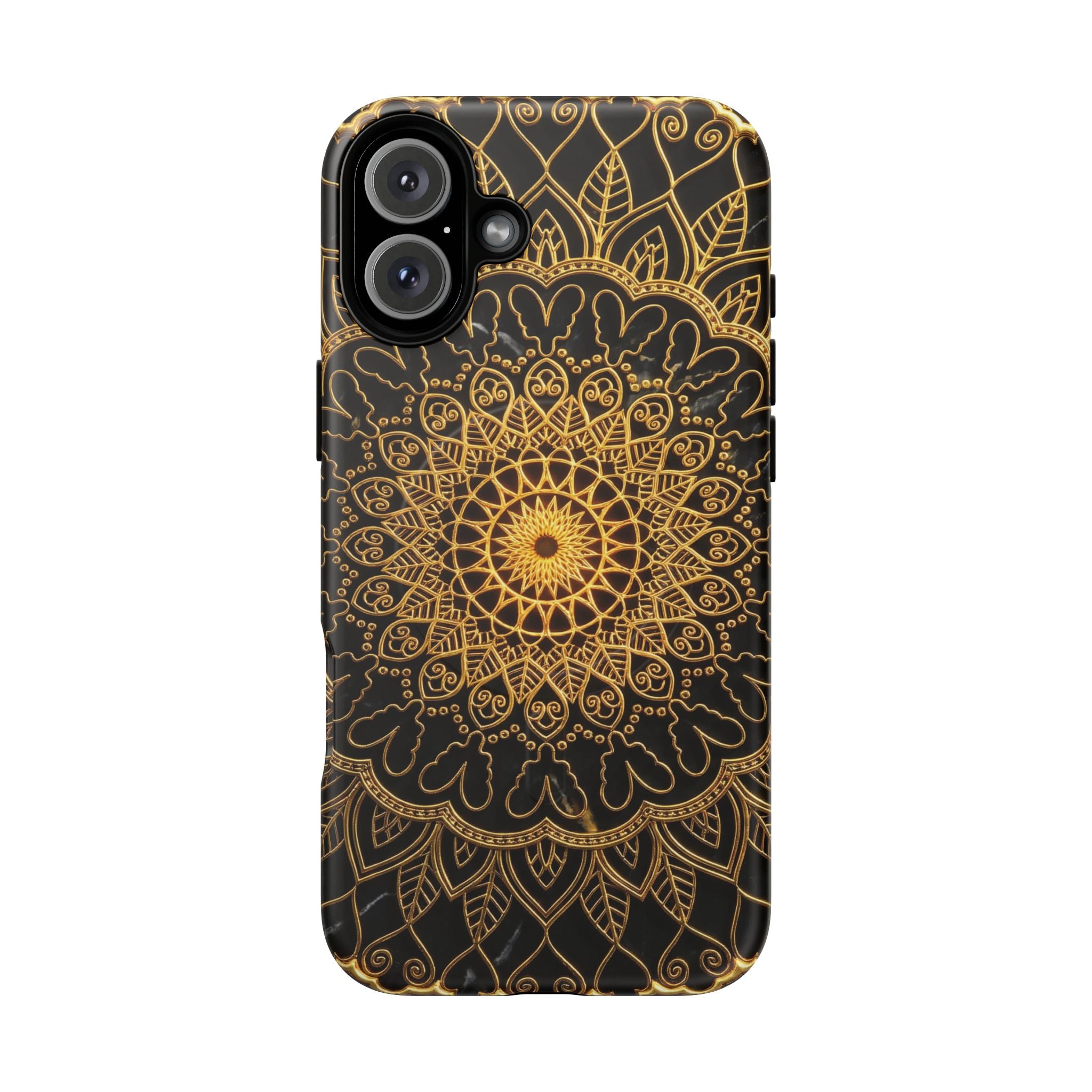 Mandala Gold Phone Case — Tough Magnetic iPhone Cover