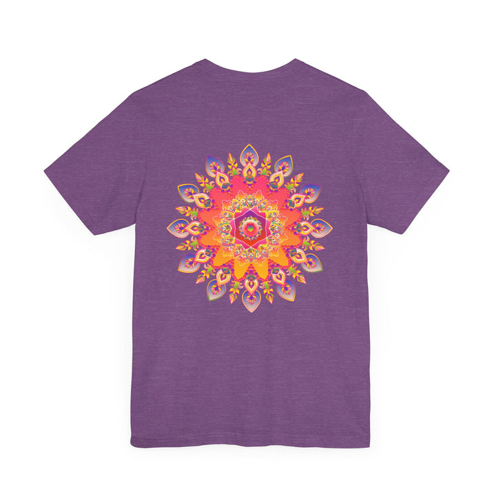 Vibrant Mandala Tee with intricate spiritual design symbolizing peace and harmony