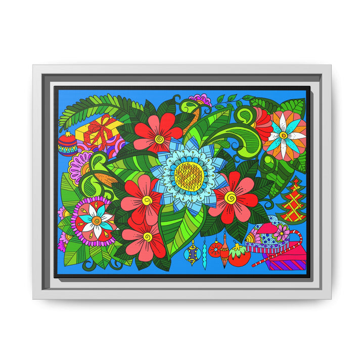 Floral Mandala Art Print With Lush Colors And Creative Energy