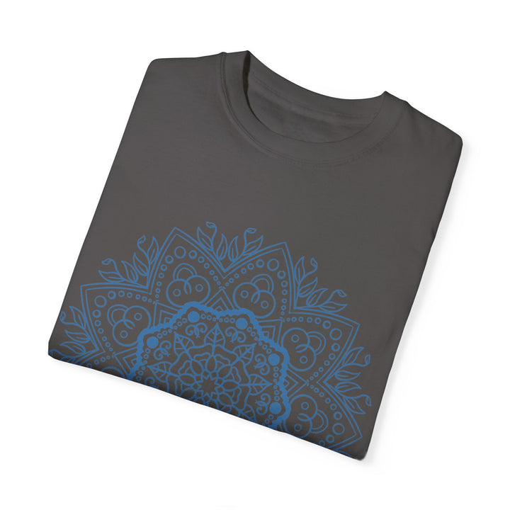 Handmade Mandala Art Tshirt featuring intricate designs on a comfortable unisex garment-dyed tee