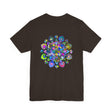 Intricate and colorful mandala shirt representing peace and harmony