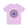 Vibrant and eye-catching Psychedelic Purple Mandala T-Shirt with intricate design