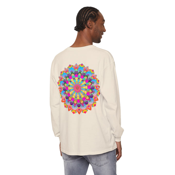 Colorful Mandala Long Sleeve T-Shirt - Psychedelic Art 65