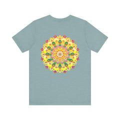 Vibrant Mandala Tee featuring intricate designs symbolizing spiritual peace and harmony, perfect for yoga and meditation practices