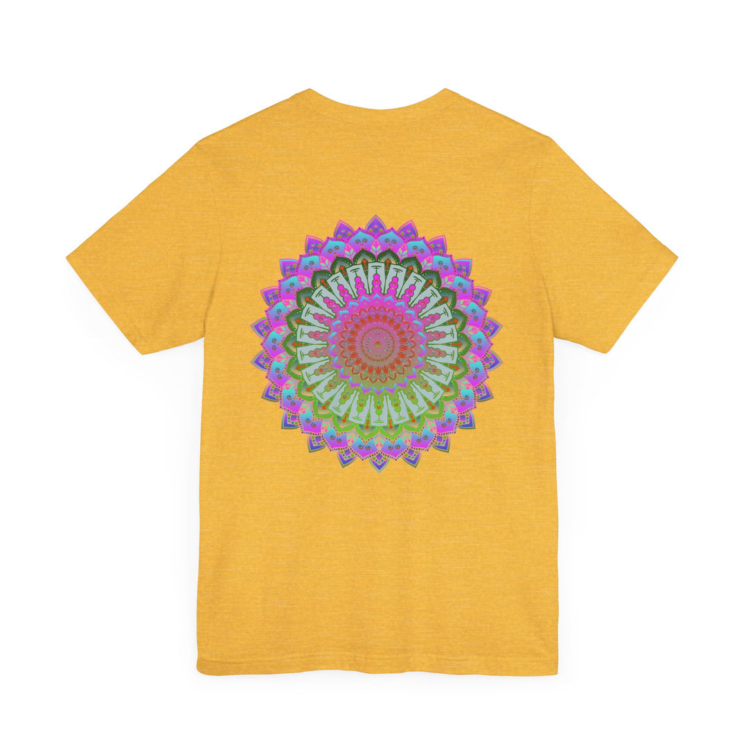 Vibrant Mandala Tee with intricate design and vibrant colors representing spiritual peace and harmony for a stylish and meaningful wardrobe addition